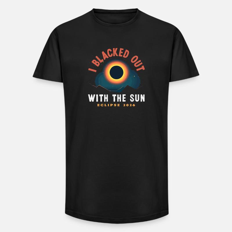 Solar eclipse 2026, August 12 - Long Fit Men's T-Shirt - black
