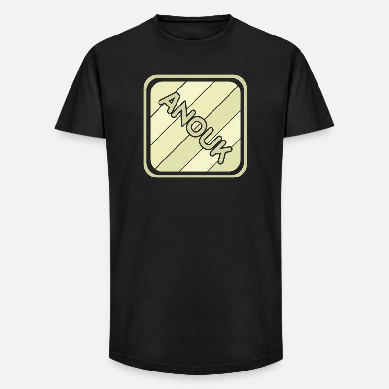 Anouk - Long Fit Männer T-Shirt - Schwarz