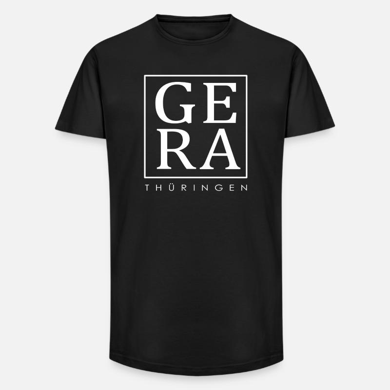Gera - Thüringen - Long Fit Männer T-Shirt - Schwarz