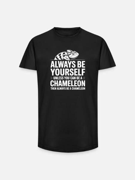 Chameleon Sayings Funny Chameleons Gift - Long Fit Men's T-Shirt - black