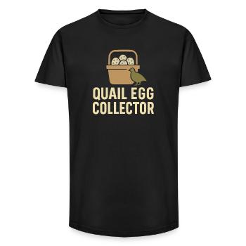Quail Keeper Quail Farmer Backyard Quail - Long Fit Men's T-Shirt - black - Front - AI Model Male 185 light (185cm)
