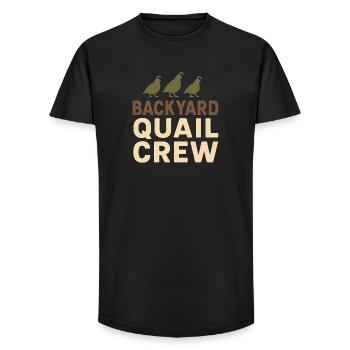 Quail Keeper Quail Farmer Backyard Quail - Long Fit Men's T-Shirt - black - Front - AI Model Male 185 light (185cm)