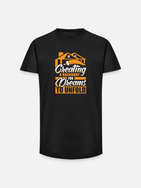 Drywall Drywall Builder Drywall Fitter - Long Fit Men's T-Shirt - black