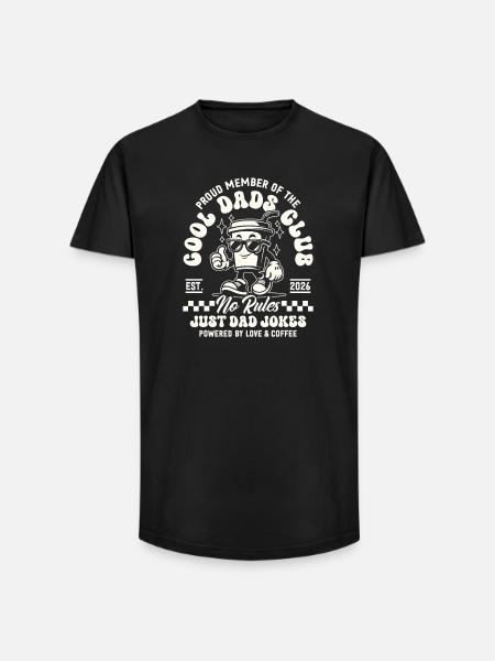 Cool Dads Club - Dad 2026 Gift - Long Fit Men's T-Shirt - black