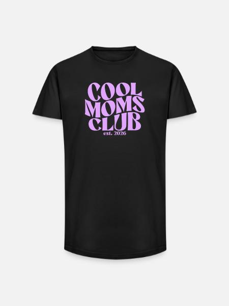 Cool Moms Club - Mom 2026 Gift - Long Fit Men's T-Shirt - black
