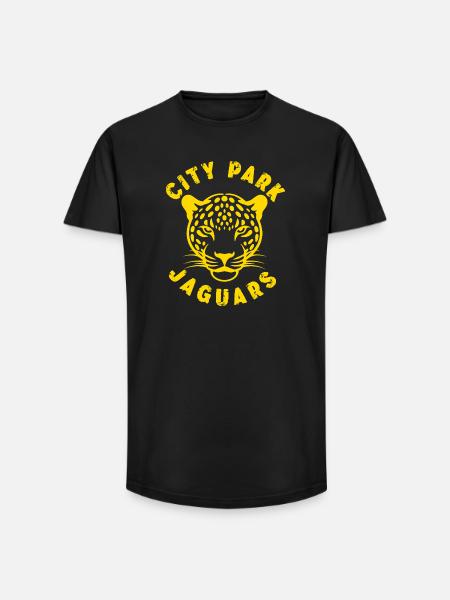 Stadt-Park-Jaguare - Long Fit Männer T-Shirt - Schwarz