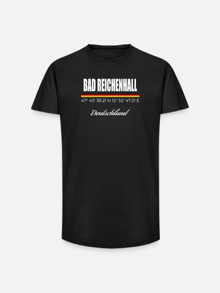 Bad Reichenhall - Long Fit Männer T-Shirt - Schwarz