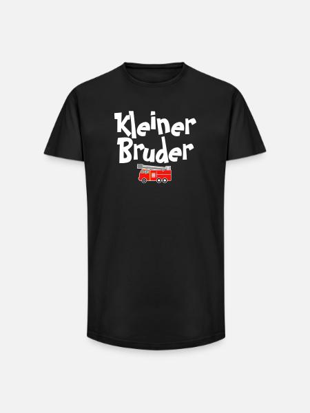 Kleiner Bruder Feuerwehrheld - Long Fit Männer T-Shirt - Schwarz