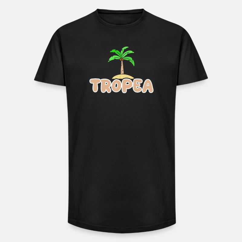 Tropea als Urlaub - Long Fit Männer T-Shirt - Schwarz