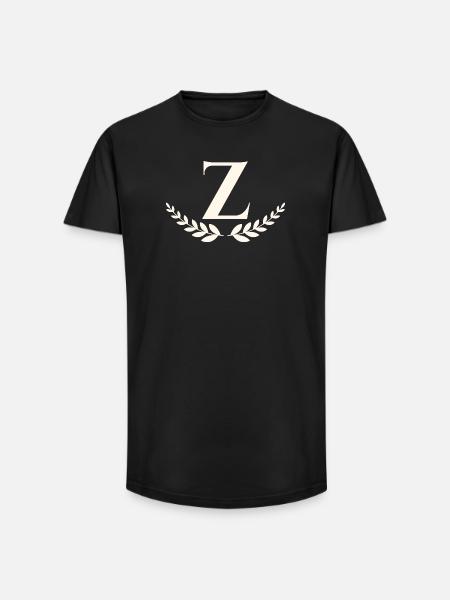 Z - Long Fit Männer T-Shirt - Schwarz