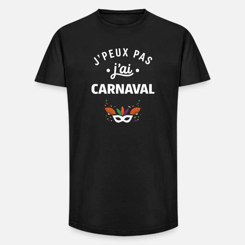 Karneval - Long Fit Männer T-Shirt - Schwarz