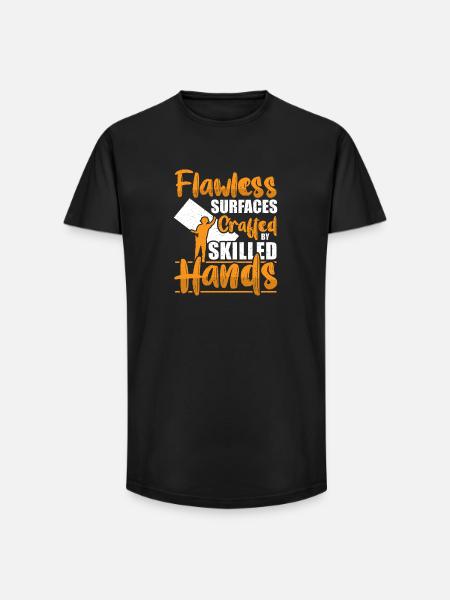 Drywall Drywall Builder Drywall Fitter - Long Fit Men's T-Shirt - black