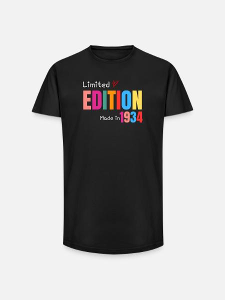 Limited edition Made in 1934 - Long Fit Men's T-Shirt - black