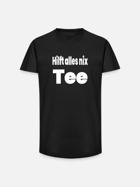 Tea - Long Fit Men's T-Shirt - black