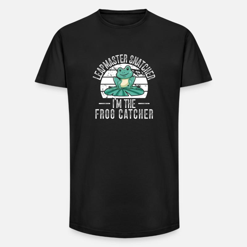 Frog Catcher Leapmaster Snatcher Frog - Long Fit Männer T-Shirt - Schwarz