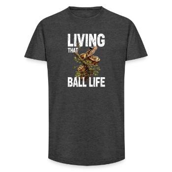 Königspython Schlangen Liebhaber Terrarium Python - Long Fit Männer T-Shirt - Anthrazit - Vorne - AI Model Male 185 light (185cm)