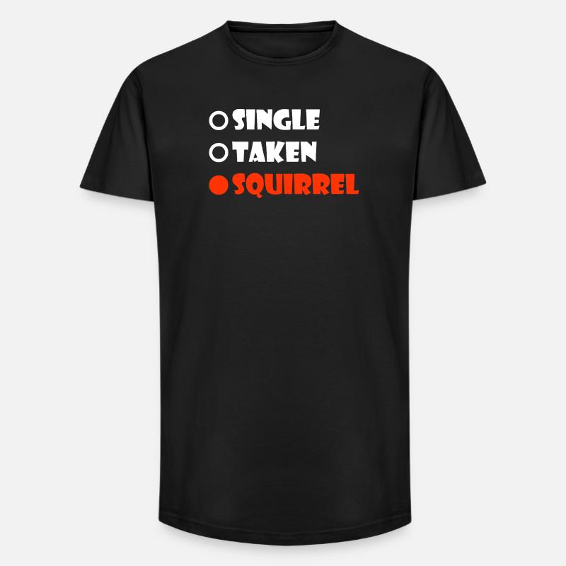 Nur genommenes Eichhörnchen - Long Fit Männer T-Shirt - Schwarz