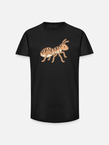 Stylized Tiger Ant Tiger Stripes - Long Fit Men's T-Shirt - black