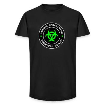 Zombie Apocalypse Survival Squad - Long Fit Men's T-Shirt - black - Front - AI Model Male 185 light (185cm)
