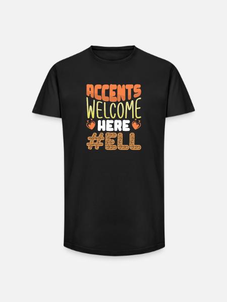 ELL-Lehrer englische Sprache - Long Fit Männer T-Shirt - Schwarz