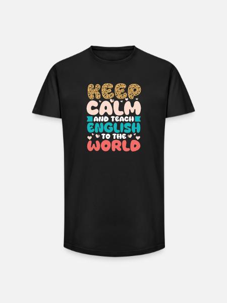 ELL Teacher English Language - Long Fit Men's T-Shirt - black