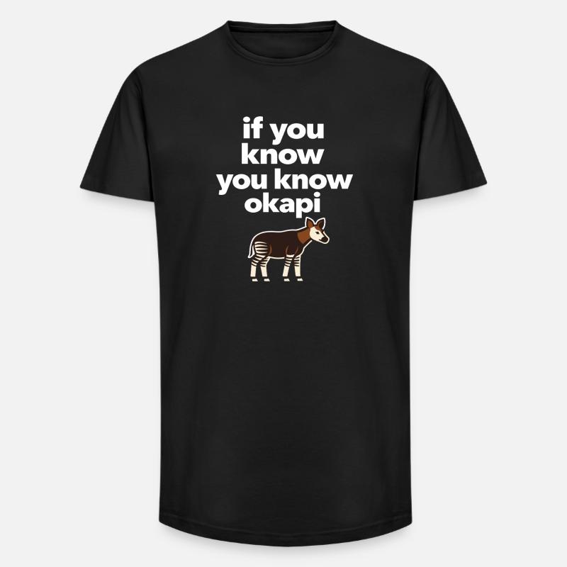 Okapi-liebhaber Okapi-tier Seltene Tierweltliebe - Long Fit Männer T-Shirt - Schwarz