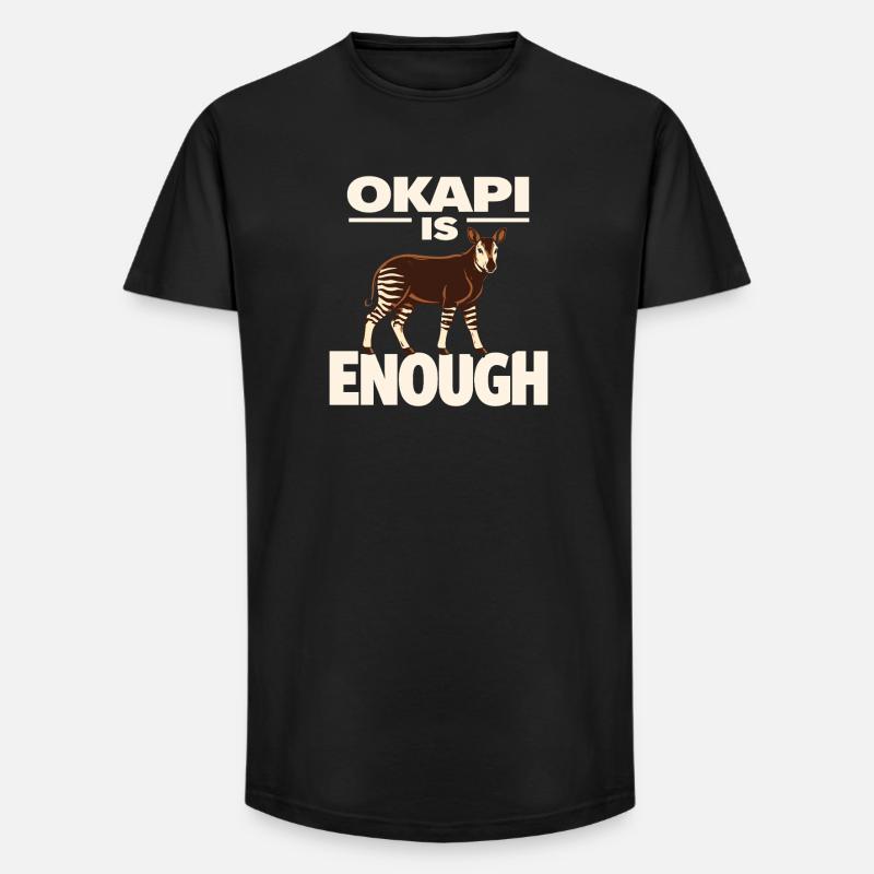 Okapi-liebhaber Okapi-tier Seltene Tierweltliebe - Long Fit Männer T-Shirt - Schwarz