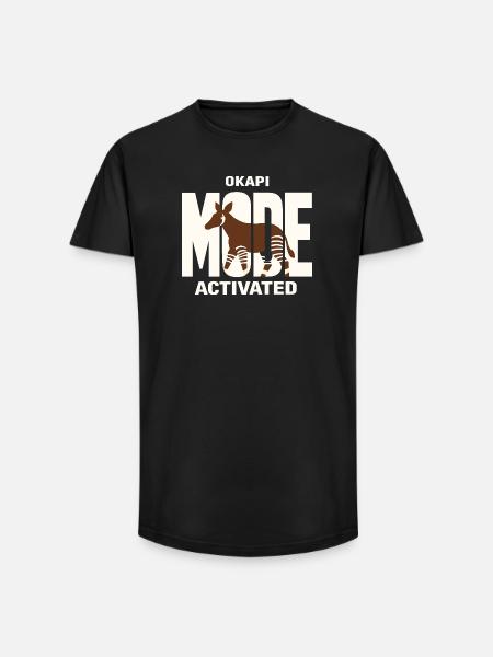 Okapi-liebhaber Okapi-tier Seltene Tierweltliebe - Long Fit Männer T-Shirt - Schwarz