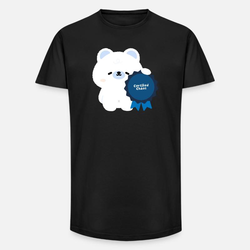 Zertifizierter Chaos-Eisbär - Long Fit Männer T-Shirt - Schwarz