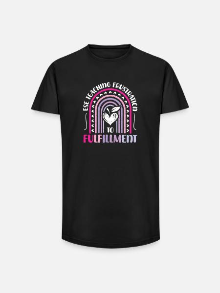 Cadeaux pour les enseignants ESE - T-shirt coupe longue homme - noir