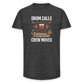 Dragon Boat Club Paddler Team Dragon Boat Gift - Long Fit Men's T-Shirt - charcoal grey - Front - AI Model Male 185 light (185cm)