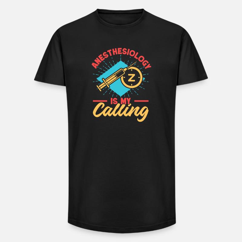 Anesthesiologist Is My Calling Anesthesia - Long Fit Männer T-Shirt - Schwarz