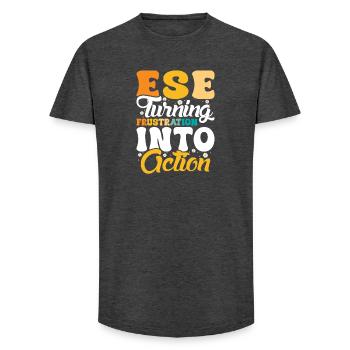Geschenke für ESE-Lehrer - Long Fit Männer T-Shirt - Anthrazit - Vorne - AI Model Male 185 light (185cm)