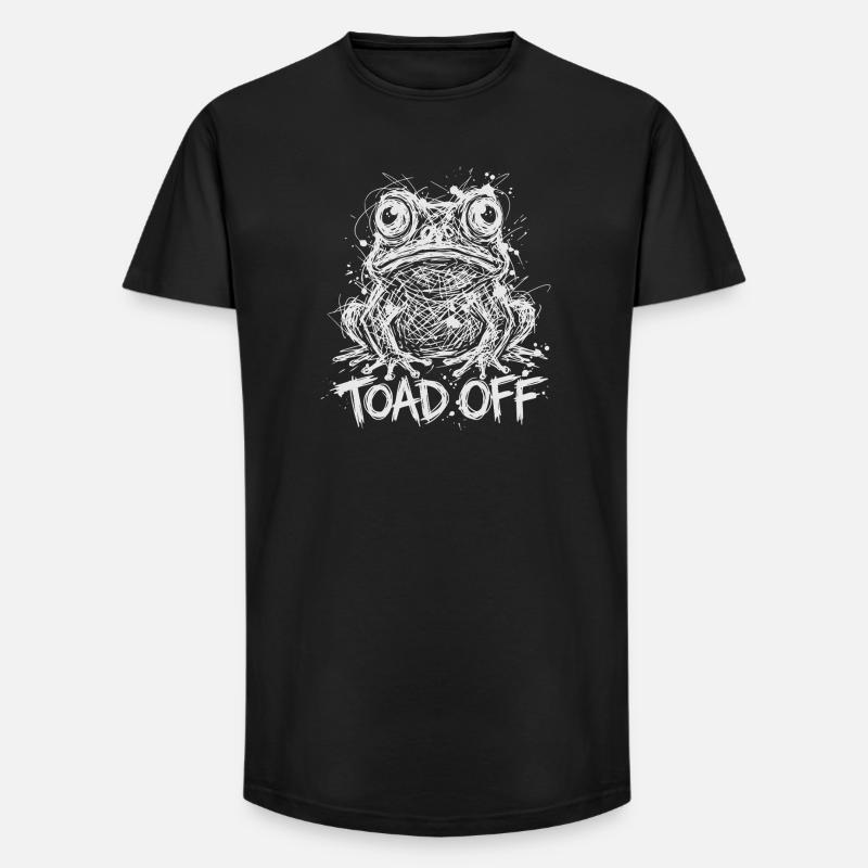 Toad Off Internet Meme Frog - Long Fit Männer T-Shirt - Schwarz