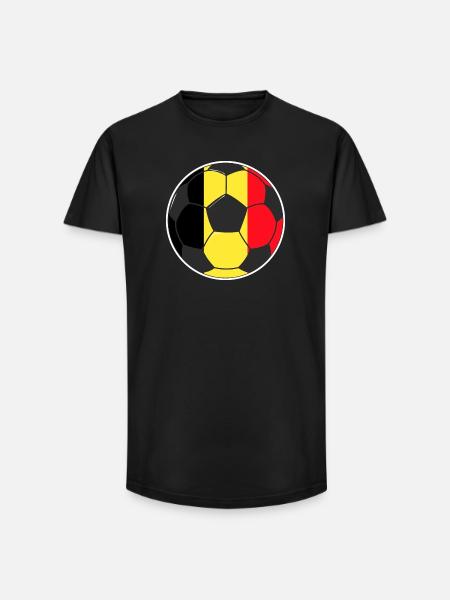 Football - Team Belgium - Long Fit Men's T-Shirt - black