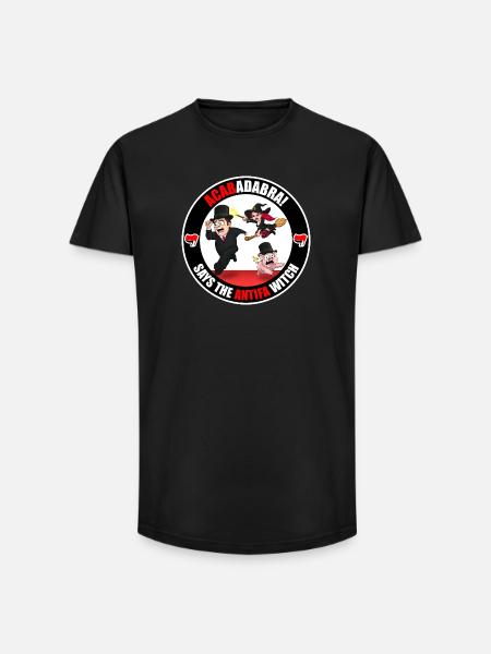The Antifa Witch - Rich - Long Fit Men's T-Shirt - black