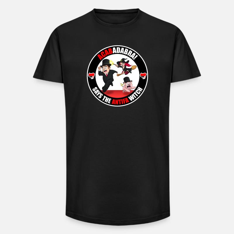 Die Antifa-Hexe – Reich - Long Fit Männer T-Shirt - Schwarz
