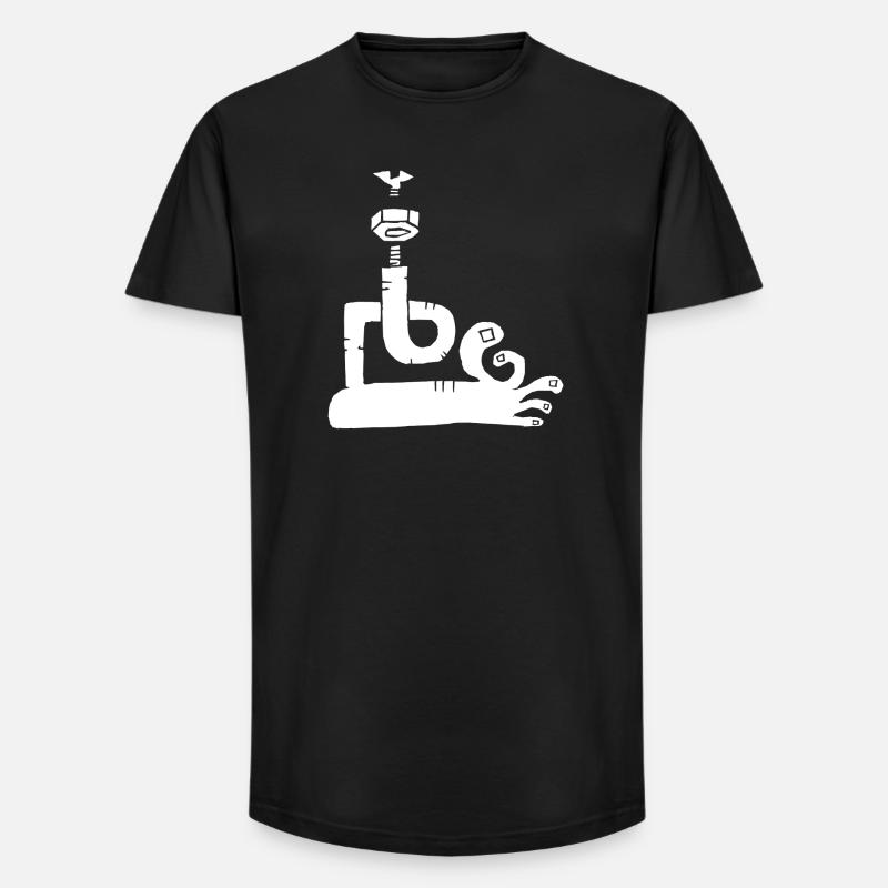 foot! - Long Fit Männer T-Shirt - Schwarz