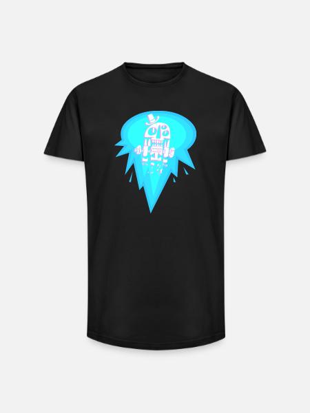 TurboDead - T-shirt coupe longue homme - noir