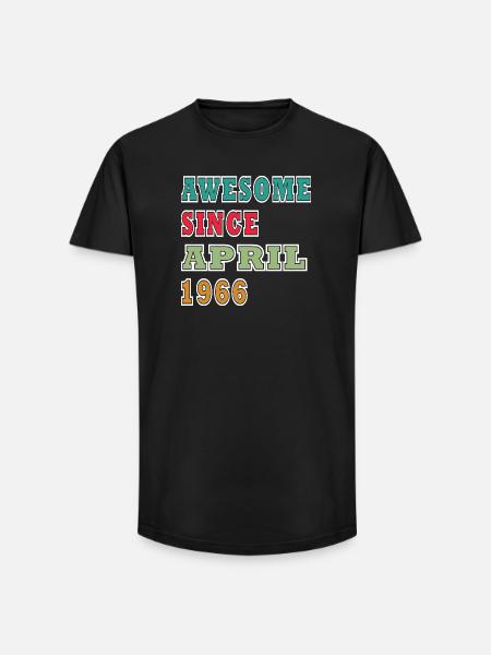 Astonishing since April 1966 - Long Fit Men's T-Shirt - black