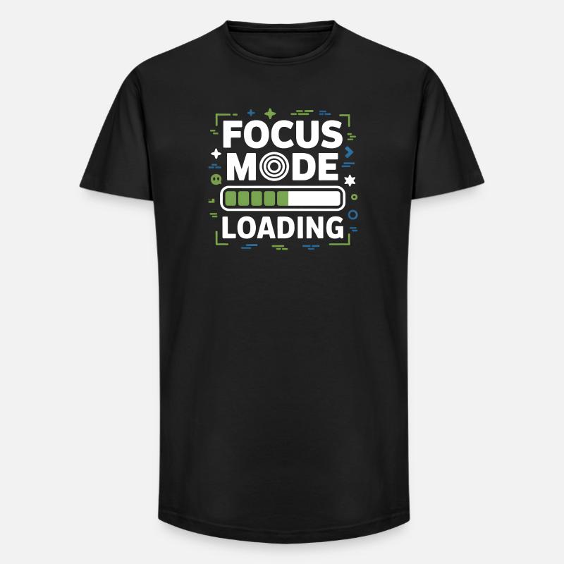 Focus Mode Loading ADHD Chaos - Long Fit Men's T-Shirt - black