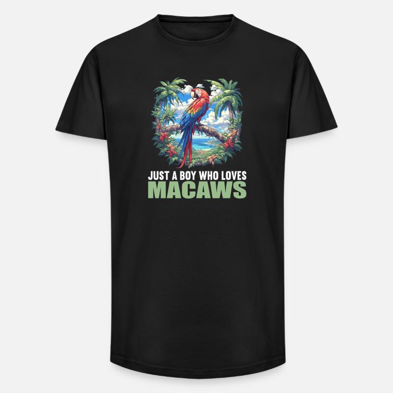 Aras Ara - Long Fit Männer T-Shirt - Schwarz