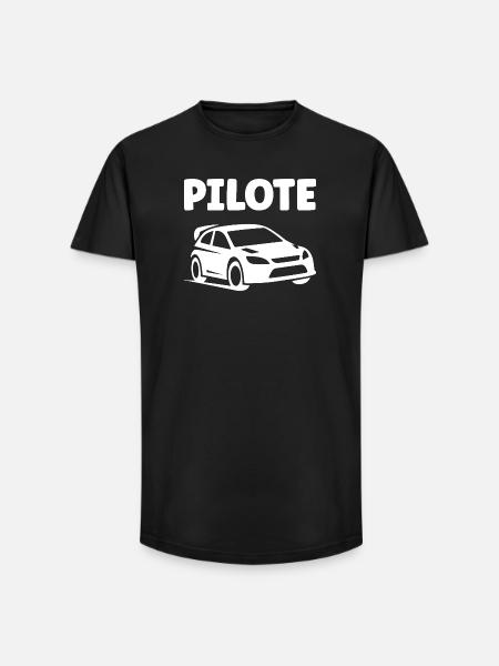 rallye - T-shirt coupe longue homme - noir