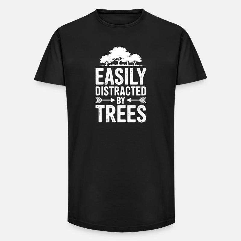 Bäume Sprüche Baum Lustiges Bäume Geschenk - Long Fit Männer T-Shirt - Schwarz