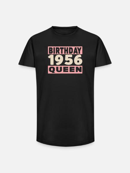 Biker 70 years old 1956 Anniversary - Long Fit Men's T-Shirt - black
