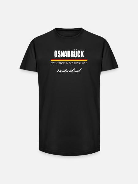 Osnabrück - Long Fit Männer T-Shirt - Schwarz