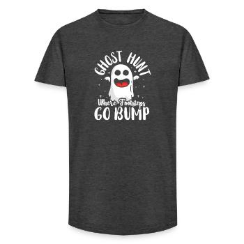 Geisterjäger Halloween Englisch Spruch - Long Fit Männer T-Shirt - Anthrazit - Vorne - AI Model Male 185 light (185cm)