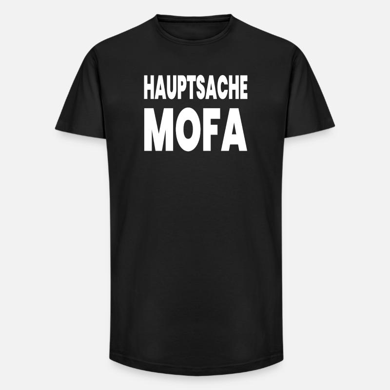 Mofa - Long Fit Männer T-Shirt - Schwarz
