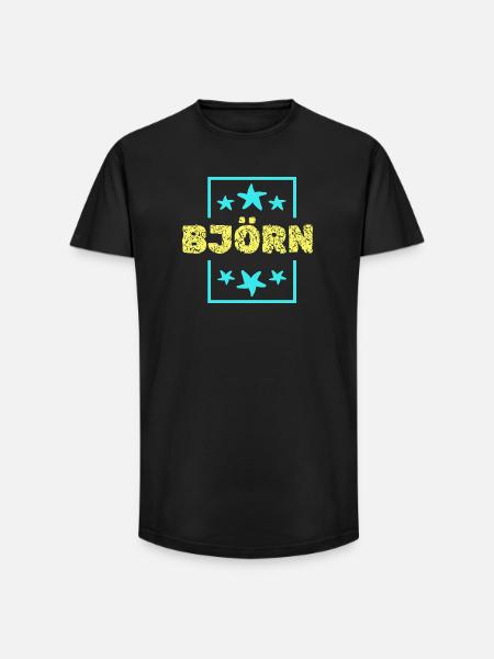 Bjoern comme anniversaire - T-shirt coupe longue homme - noir