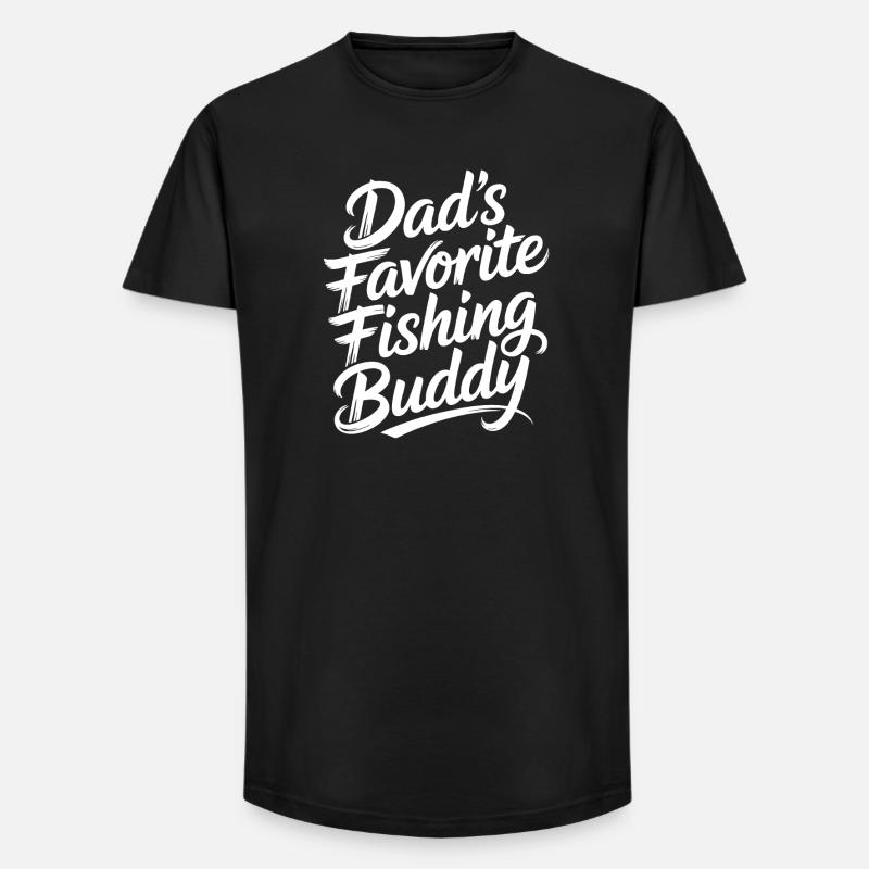 Il compagno di pesca preferito di papà - T-shirt uomo a vestibilità lunga - nero